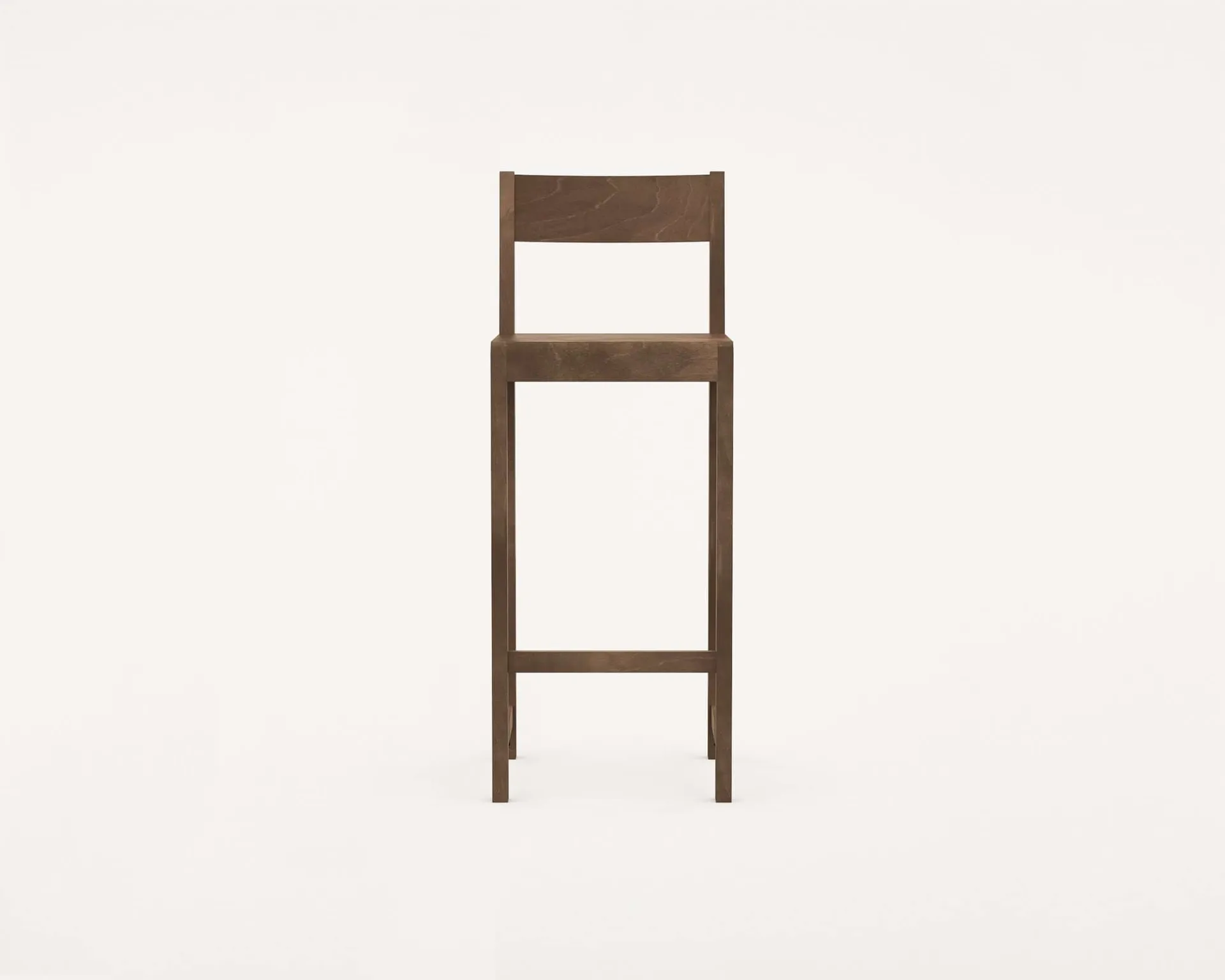 Bar Chair 01 σκαμπό μπαρ, Σκούρα καφέ σημύδα, 76 cm FRAMA