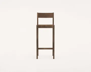 Bar Chair 01 σκαμπό μπαρ - Σκούρα καφέ σημύδα, 76 cm - FRAMA