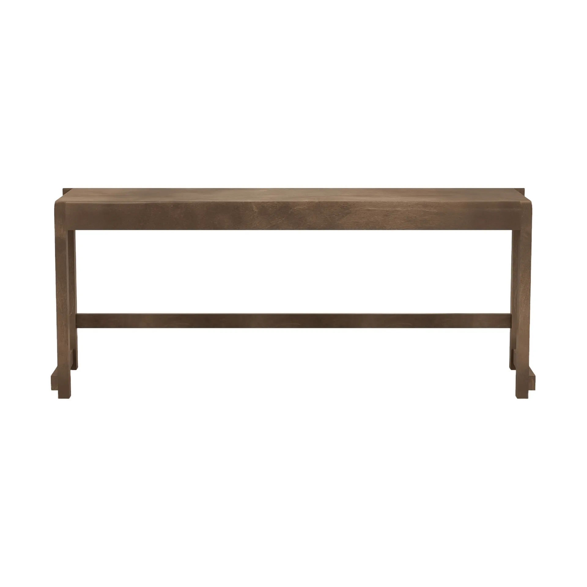 Bench 01 πάγκος, Σκούρα καφέ σημύδα, 114,6x37x46 cm FRAMA