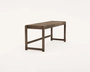 Bench 01 πάγκος - Σκούρα καφέ σημύδα, 114,6x37x46 cm - FRAMA