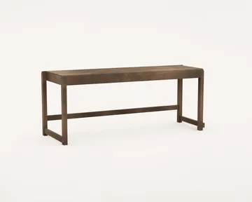 Bench 01 πάγκος - Σκούρα καφέ σημύδα, 114,6x37x46 cm - FRAMA