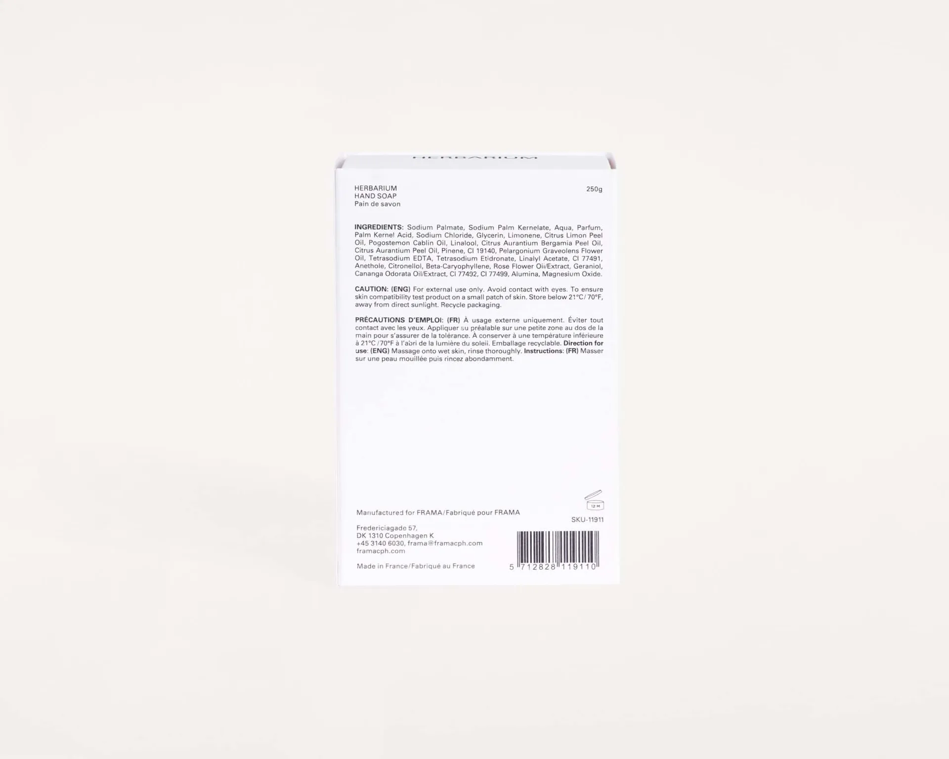 FRAMA στερεό σαπούνι 250 g, Herbarium FRAMA