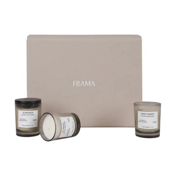 FRAMA σετ δώρου με αρωματικό κερί - 3 τεμάχια - FRAMA