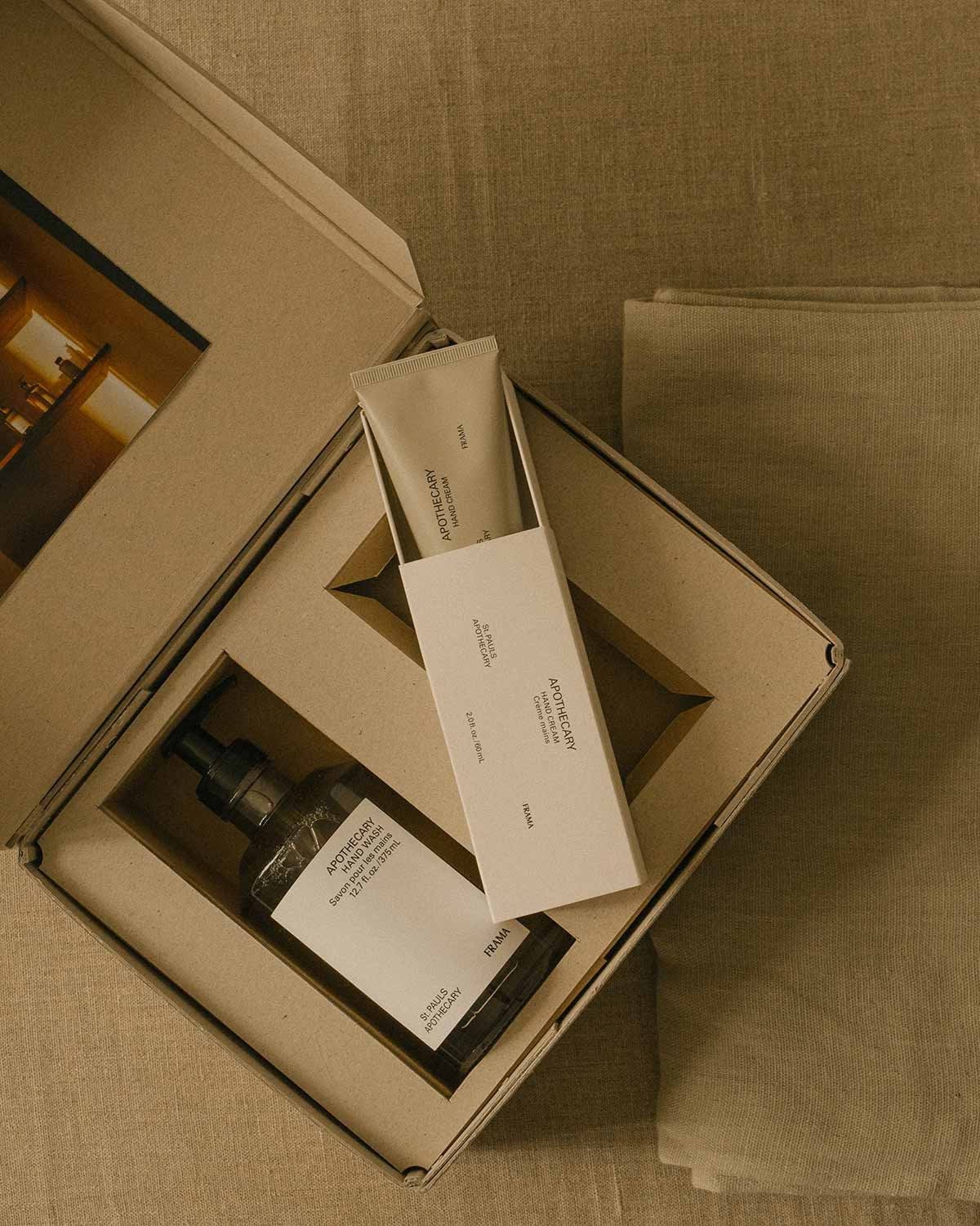 FRAMA σετ δώρου σαπούνι χεριών + κρέμα χεριών, Apothecary FRAMA