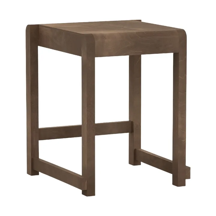 Low Stool 01 σκαμπό - Σκούρα καφέ σημύδα - FRAMA