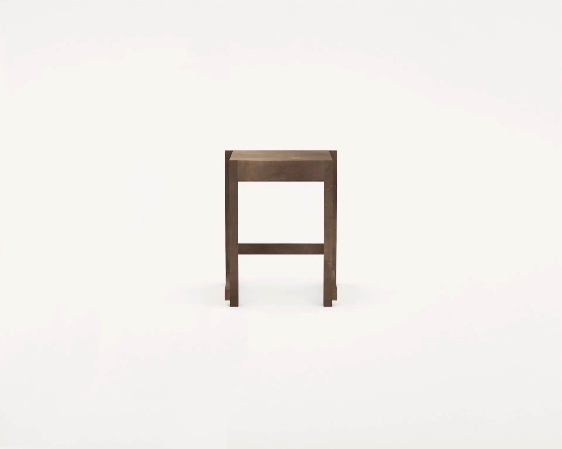 Low Stool 01 σκαμπό, Σκούρα καφέ σημύδα FRAMA