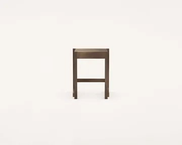 Low Stool 01 σκαμπό - Σκούρα καφέ σημύδα - FRAMA