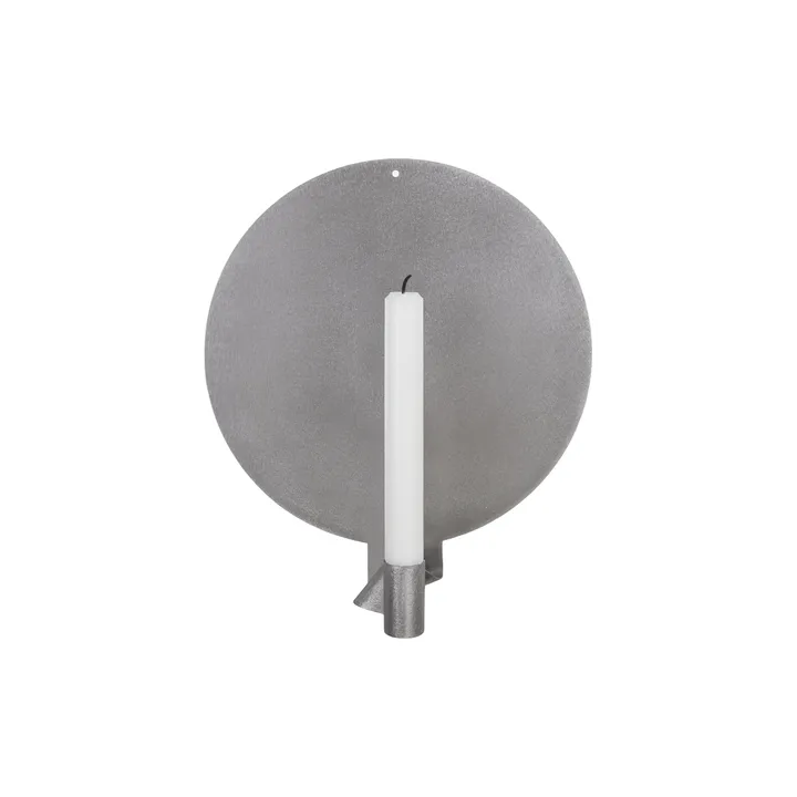 Ornament επιτοίχιο κηροπήγιο - Ανοξείδωτο ατσάλι, round, 28,2 cm - FRAMA