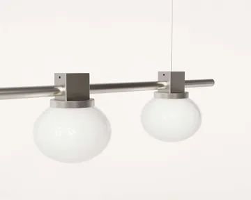 Ovoid Pendant Light Quadruple κρεμαστό φωτιστικό - Ανοξείδωτο ατσάλι, οπαλίνα - FRAMA