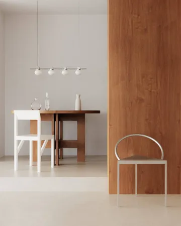Ovoid Pendant Light Quadruple κρεμαστό φωτιστικό - Ανοξείδωτο ατσάλι, οπαλίνα - FRAMA