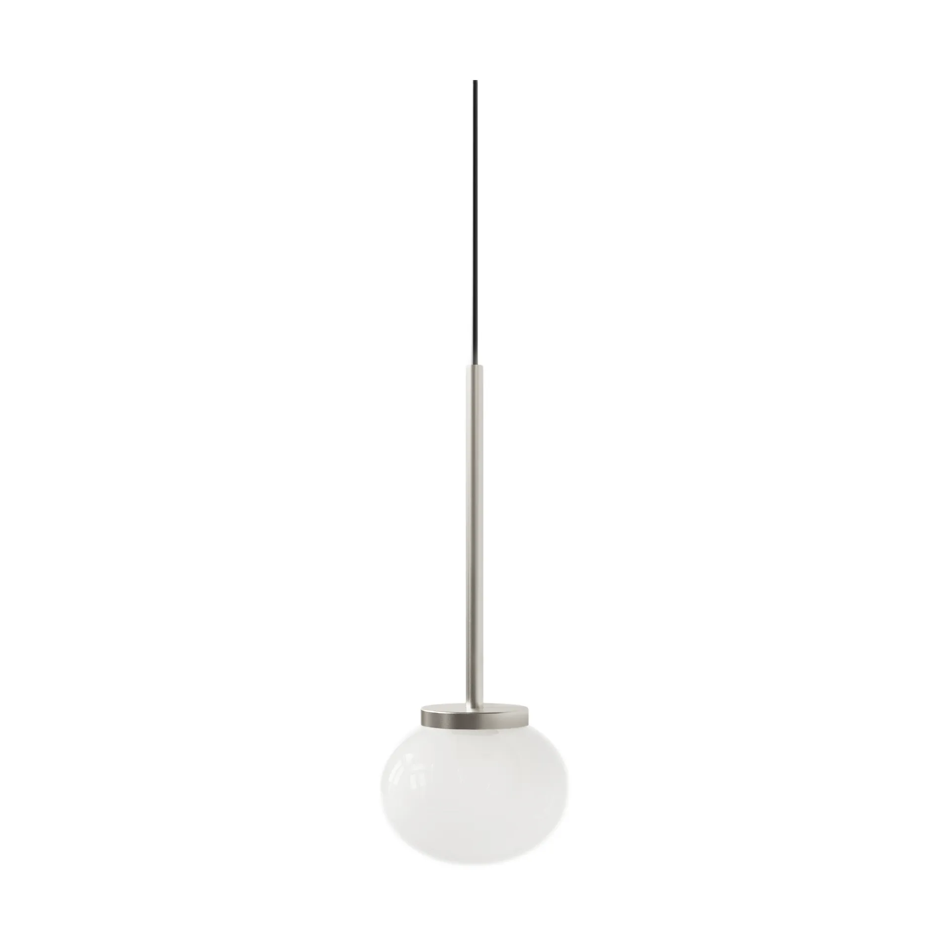 Ovoid Pendant Light Single κρεμαστό φωτιστικό, Ανοξείδωτο ατσάλι, οπαλίνα FRAMA