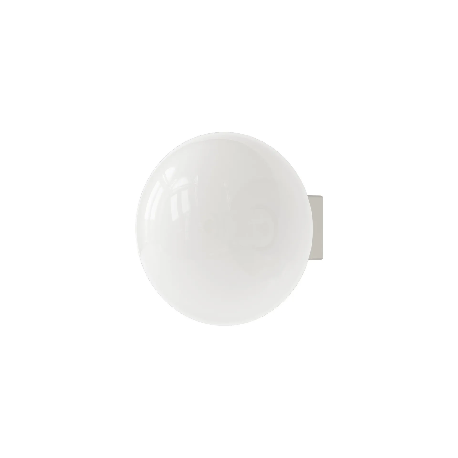 Ovoid Sconce φωτιστικό οροφής, Ανοξείδωτο ατσάλι, οπαλίνα FRAMA