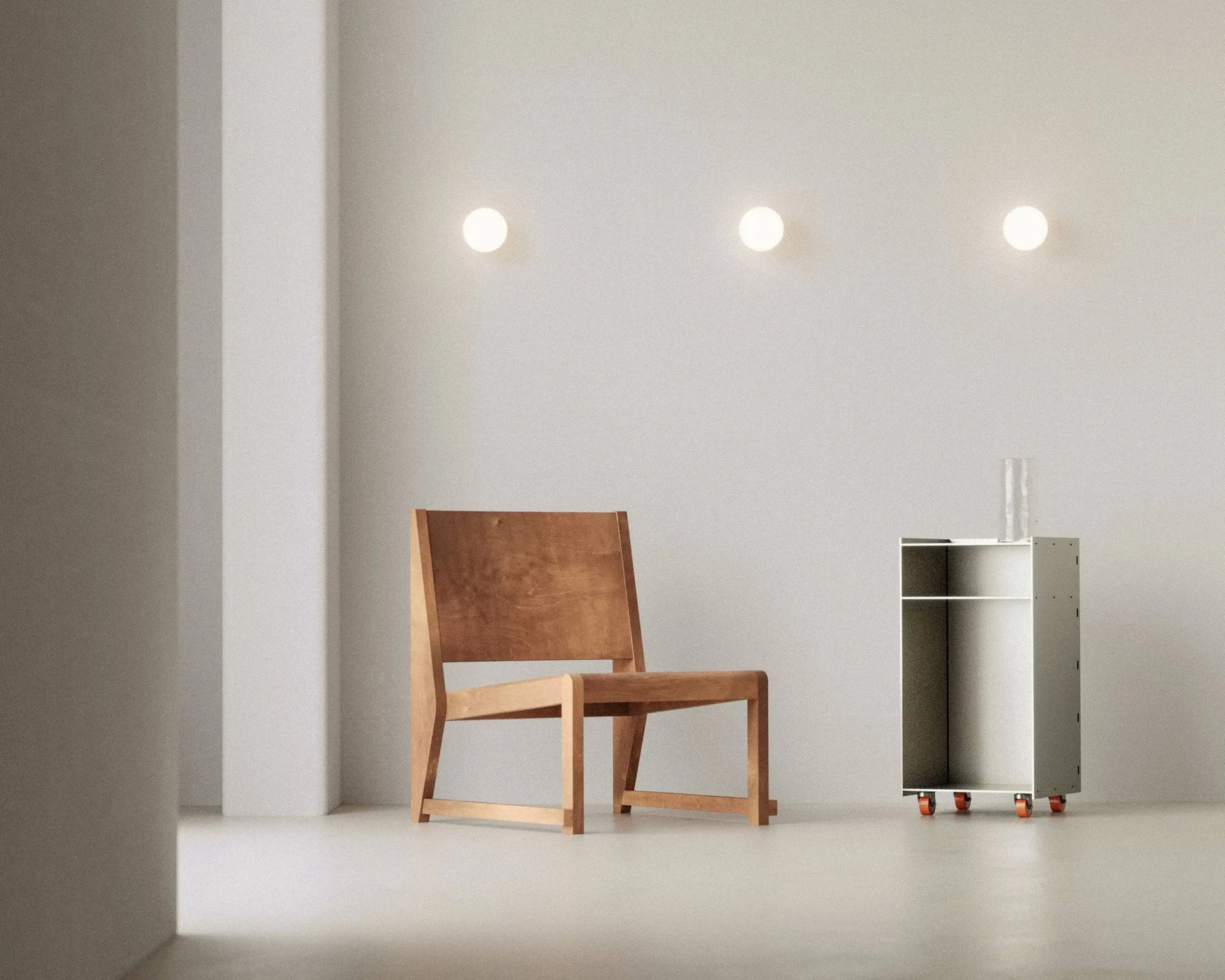 Ovoid Sconce φωτιστικό οροφής, Ανοξείδωτο ατσάλι, οπαλίνα FRAMA