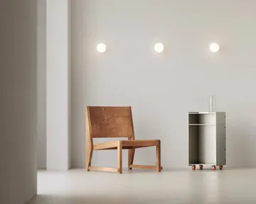 Ovoid Sconce φωτιστικό οροφής - Ανοξείδωτο ατσάλι, οπαλίνα - FRAMA