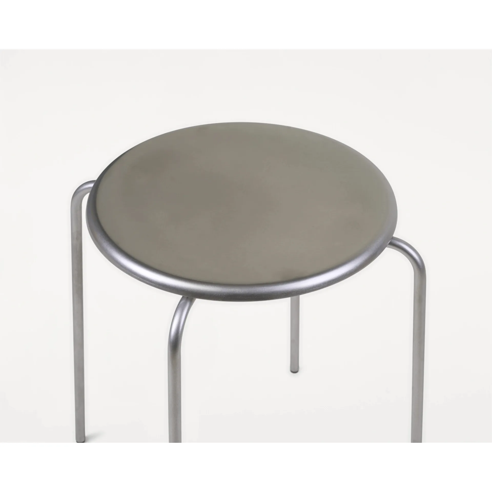 Petit Rond στρογγυλό σκαμπό, Ανοξείδωτο ατσάλι FRAMA