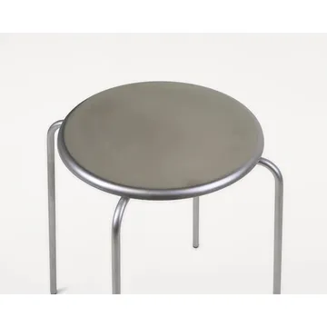 Petit Rond στρογγυλό σκαμπό - Ανοξείδωτο ατσάλι - FRAMA