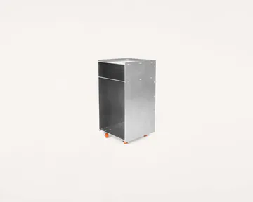 Rivet Cart βοηθητικό τραπέζι με ρόδες - Αλουμίνιο, 32,8x33,8x65 cm - FRAMA