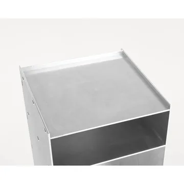 Rivet Cart βοηθητικό τραπέζι με ρόδες - Αλουμίνιο, 32,8x33,8x65 cm - FRAMA
