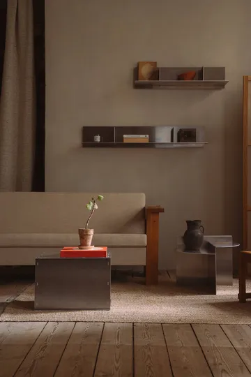 Rivet Shelf ράφι τοίχου - Aluminium, large, 119x20,6x22,5 cm - FRAMA