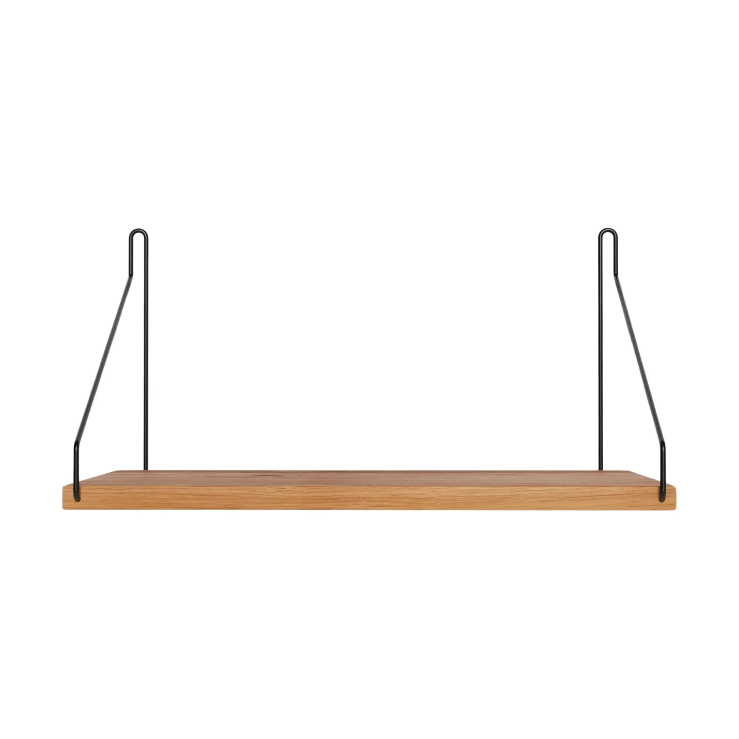 Single Shelf επιτοίχιο ράφι, Δρυς-Μαύρο, 40x20 cm FRAMA