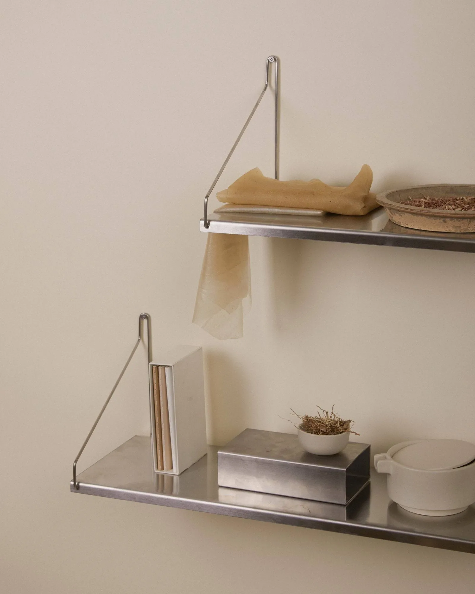 Single Shelf επιτοίχιο ράφι, Ανοξείδωτο ατσάλι, 40x20 cm FRAMA