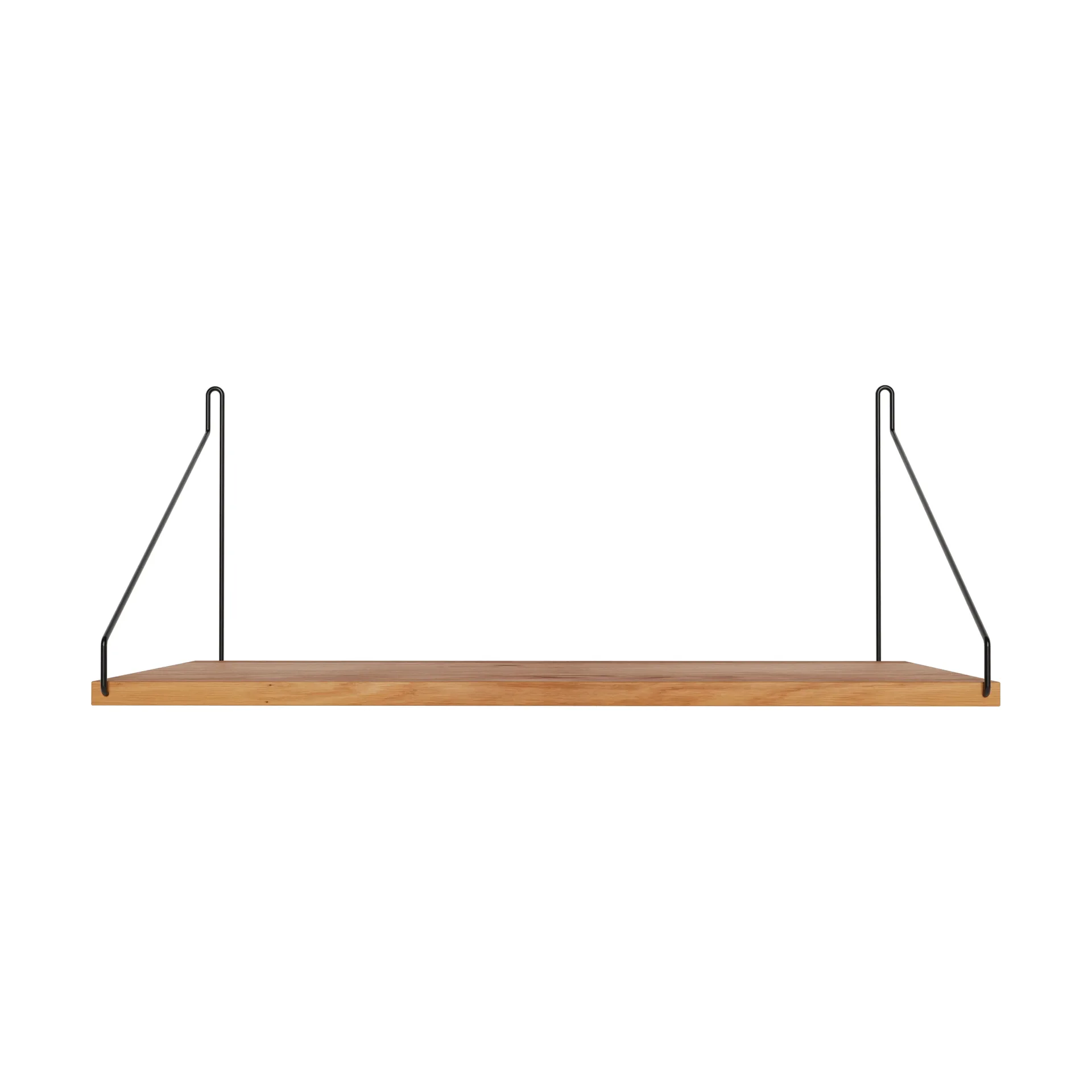 Single Shelf επιτοίχιο ράφι, Δρυς-Μαύρο, 40x27 cm FRAMA