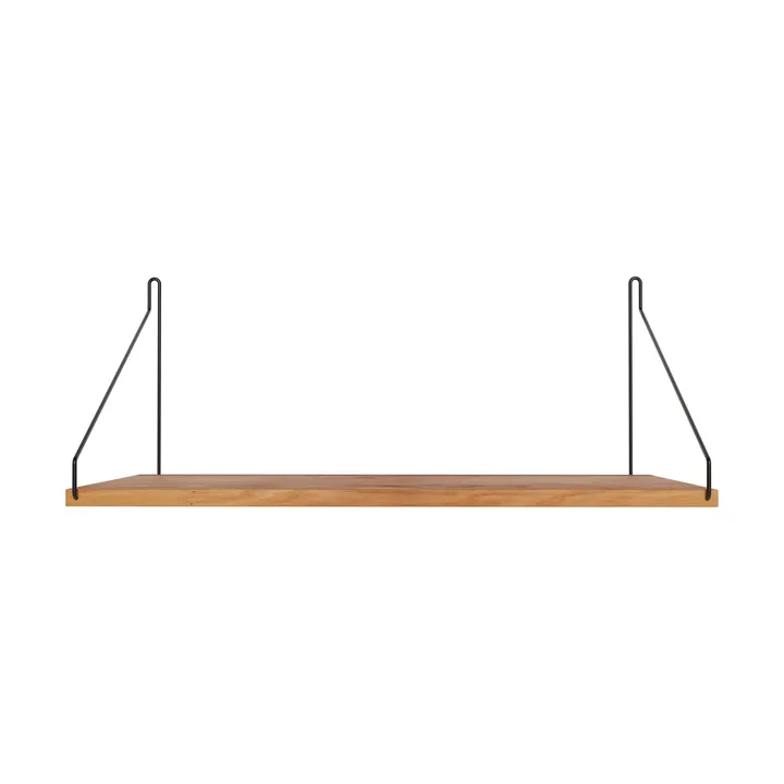 Single Shelf επιτοίχιο ράφι - Δρυς-Μαύρο, 40x27 cm - FRAMA