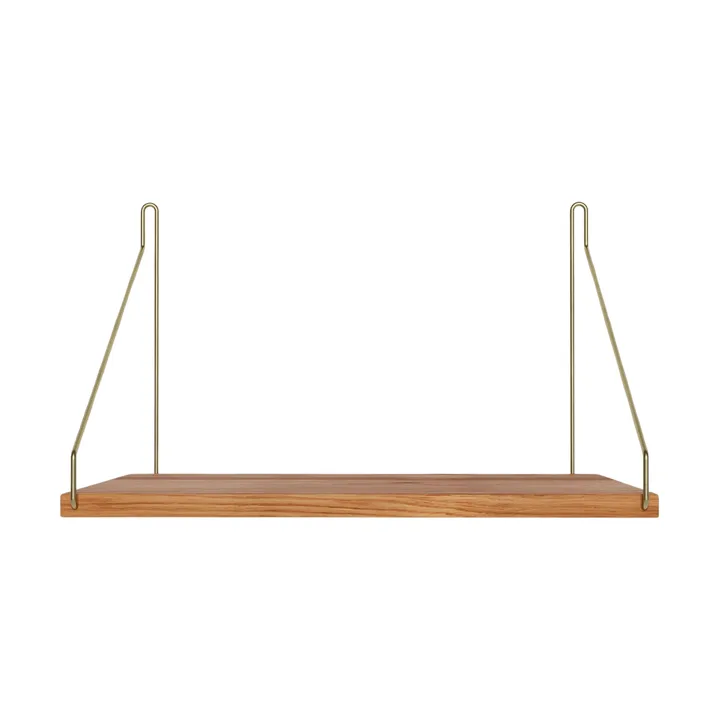 Single Shelf επιτοίχιο ράφι - Δρυς-ορείχαλκος, 40x27 cm - FRAMA