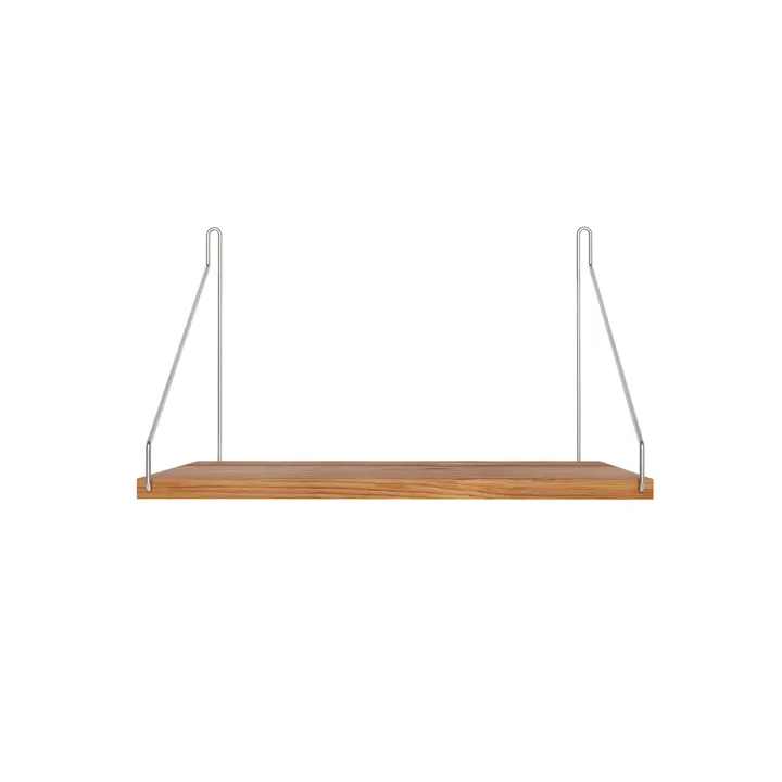 Single Shelf επιτοίχιο ράφι - Δρυς-ανοξείδωτο ατσάλι, 40x27 cm - FRAMA