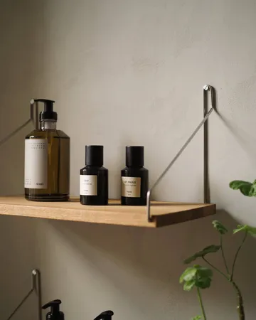 Single Shelf επιτοίχιο ράφι - Δρυς-ανοξείδωτο ατσάλι, 40x27 cm - FRAMA