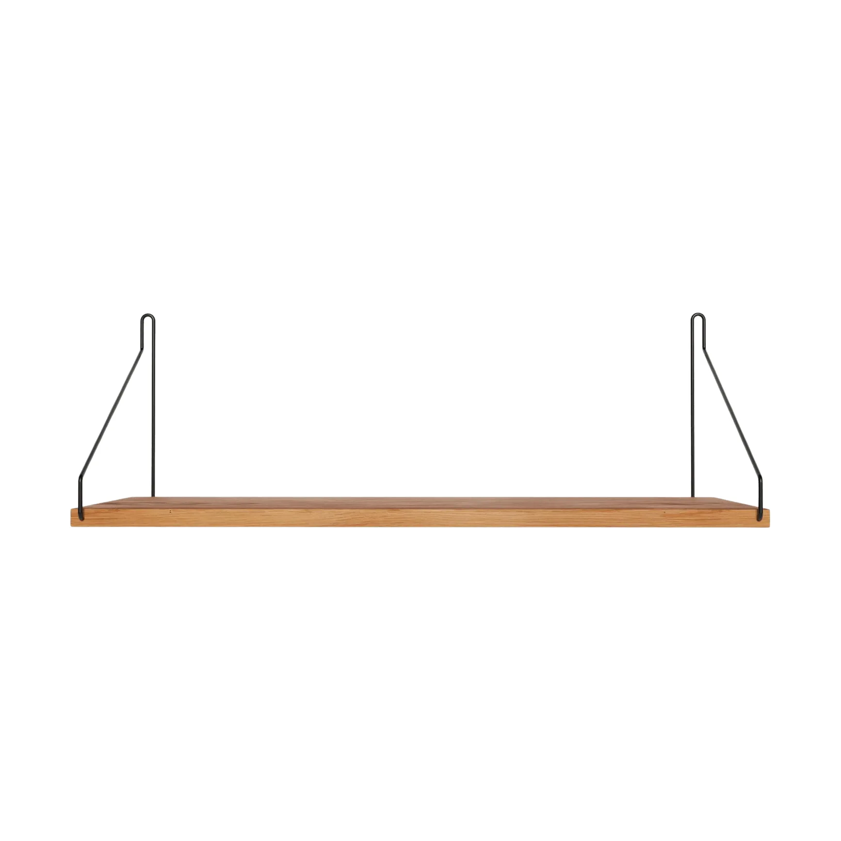 Single Shelf επιτοίχιο ράφι, Δρυς-Μαύρο, 60x20 cm FRAMA