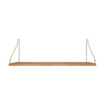 Single Shelf επιτοίχιο ράφι - Δρυς-ορείχαλκος, 60x20 cm - FRAMA