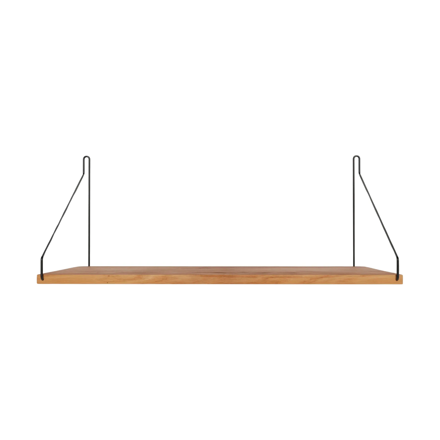 Single Shelf επιτοίχιο ράφι, Δρυς-Μαύρο, 60x27 cm FRAMA
