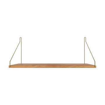 Single Shelf επιτοίχιο ράφι - Δρυς-ορείχαλκος, 60x27 cm - FRAMA