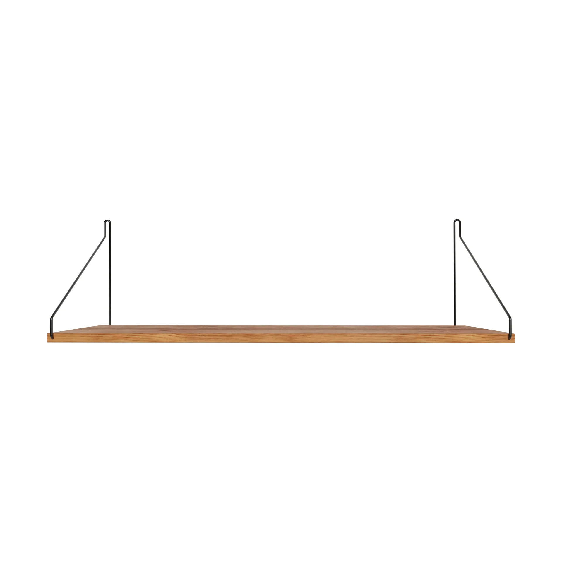 Single Shelf επιτοίχιο ράφι, Δρυς-Μαύρο, 80x27 cm FRAMA
