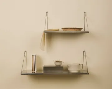 Single Shelf επιτοίχιο ράφι - Ανοξείδωτο ατσάλι, 80x27 cm - FRAMA