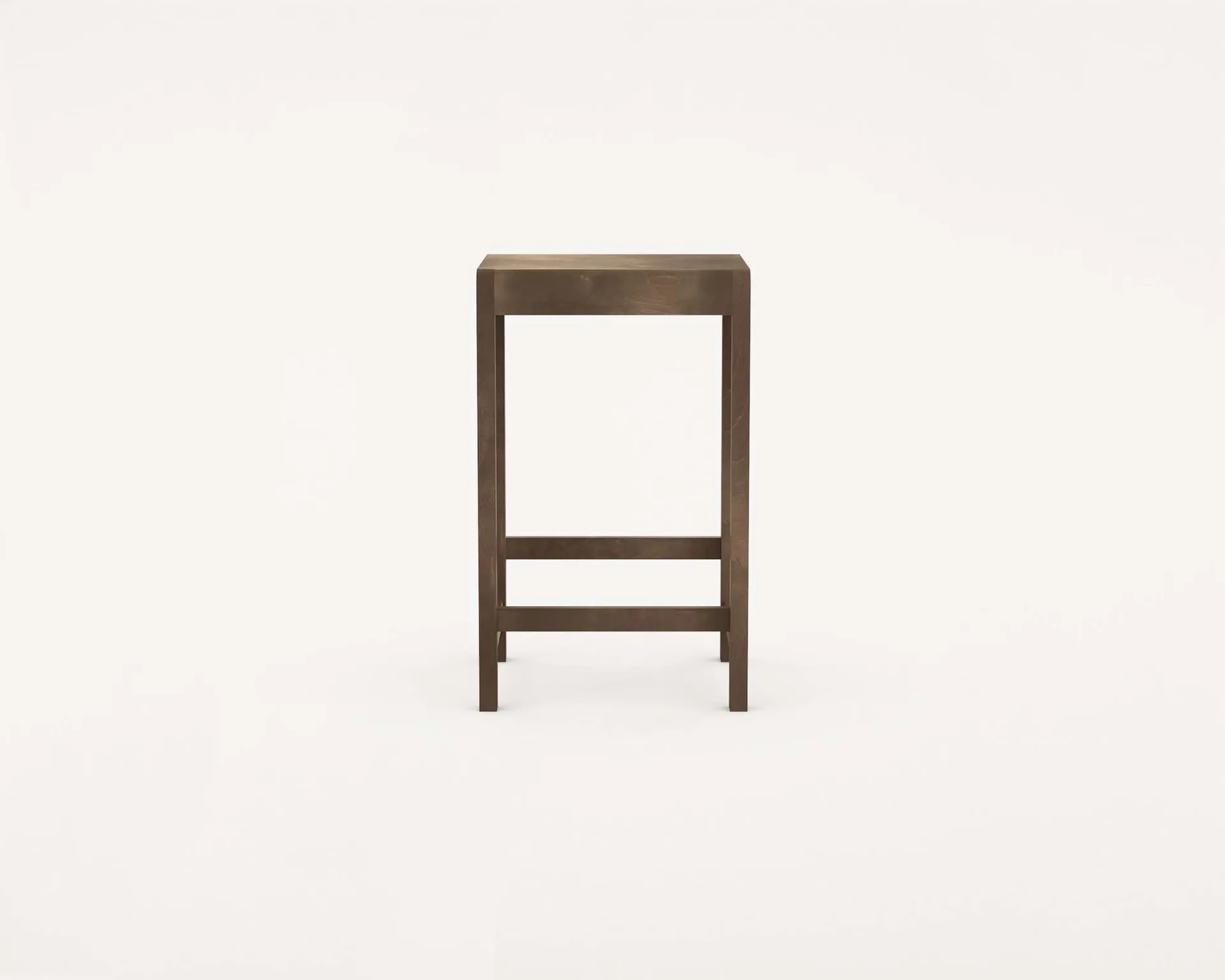Stool 01 σκαμπό μπαρ, Σκούρα καφέ σημύδα, 65 cm FRAMA