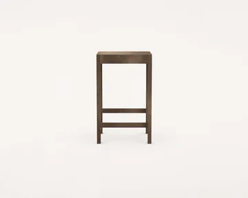 Stool 01 σκαμπό μπαρ - Σκούρα καφέ σημύδα, 65 cm - FRAMA