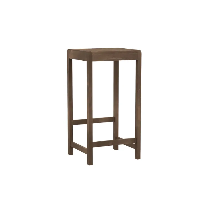 Stool 01 σκαμπό μπαρ - Σκούρα καφέ σημύδα, 76 cm - FRAMA