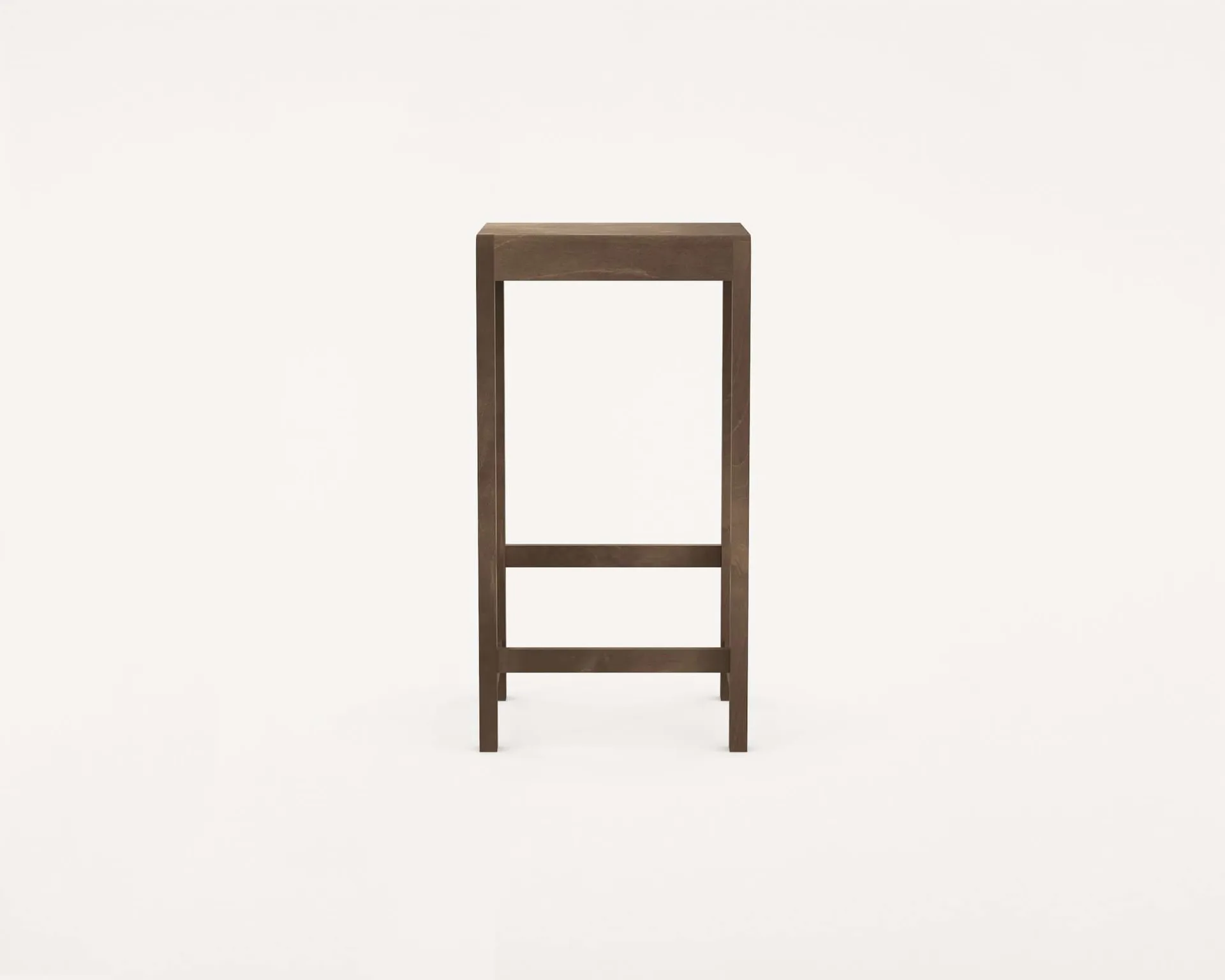 Stool 01 σκαμπό μπαρ, Σκούρα καφέ σημύδα, 76 cm FRAMA