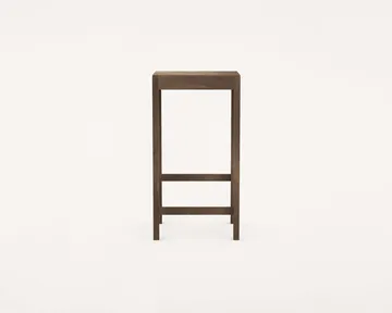 Stool 01 σκαμπό μπαρ - Σκούρα καφέ σημύδα, 76 cm - FRAMA
