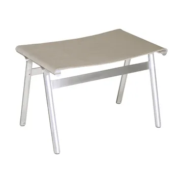 Union σκαμπό - Aluminium-Sandstone Linen, H: 40,6 cm - FRAMA