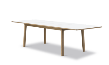 Ana τραπεζαρία 180-280x95 cm - Nanolaminat λευκό-σαπουνισμένη δρυς - Fredericia Furniture