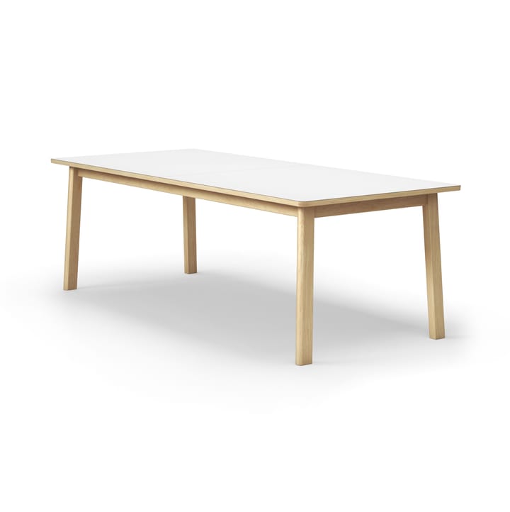 Ana τραπεζαρία 220-320x95 cm, Nanolaminat λευκό-σαπουνισμέ�νη δρυς Fredericia Furniture