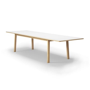 Ana τραπεζαρία 220-320x95 cm - Nanolaminat λευκό-σαπουνισμένη δρυς - Fredericia Furniture