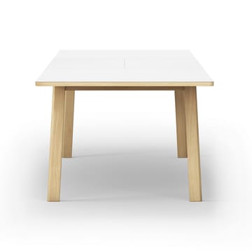 Ana τραπεζαρία 220-320x95 cm - Nanolaminat λευκό-σαπουνισμένη δρυς - Fredericia Furniture