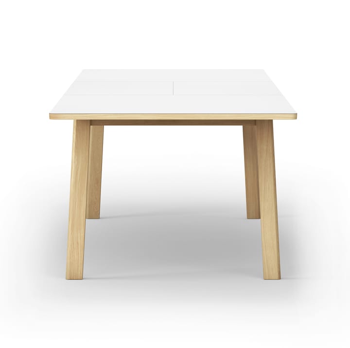 Ana τραπεζαρία 220-320x95 cm, Nanolaminat λευκό-σαπουνισμένη δρυς Fredericia Furniture