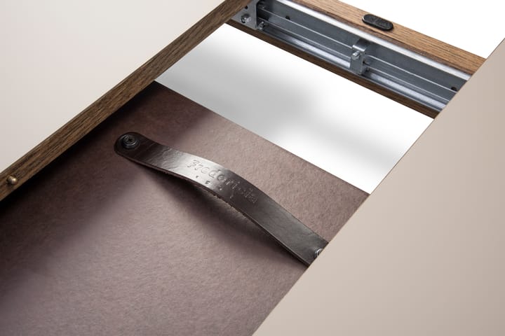 Ana τραπεζαρία 220-320x95 cm, Nanolaminat λευκό-σαπουνισμένη δρυς Fredericia Furniture