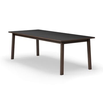 Ana τραπεζαρία 220-320x95 cm - Nanolaminat μαύρο-καπνισμένη δρυς - Fredericia Furniture