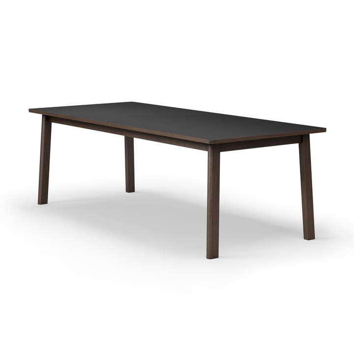 Ana τραπεζαρία 220-320x95 cm, Nanolaminat μαύρο-καπνισμένη δρυς Fredericia Furniture